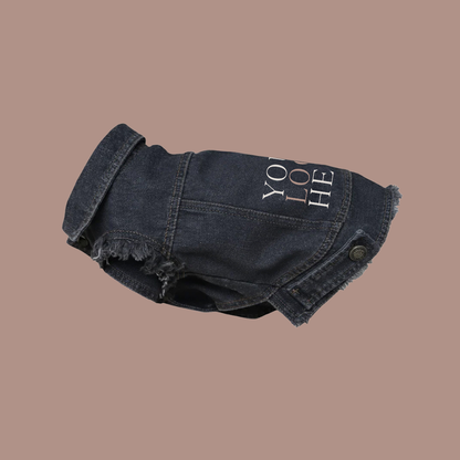 Dog’s denim jacket