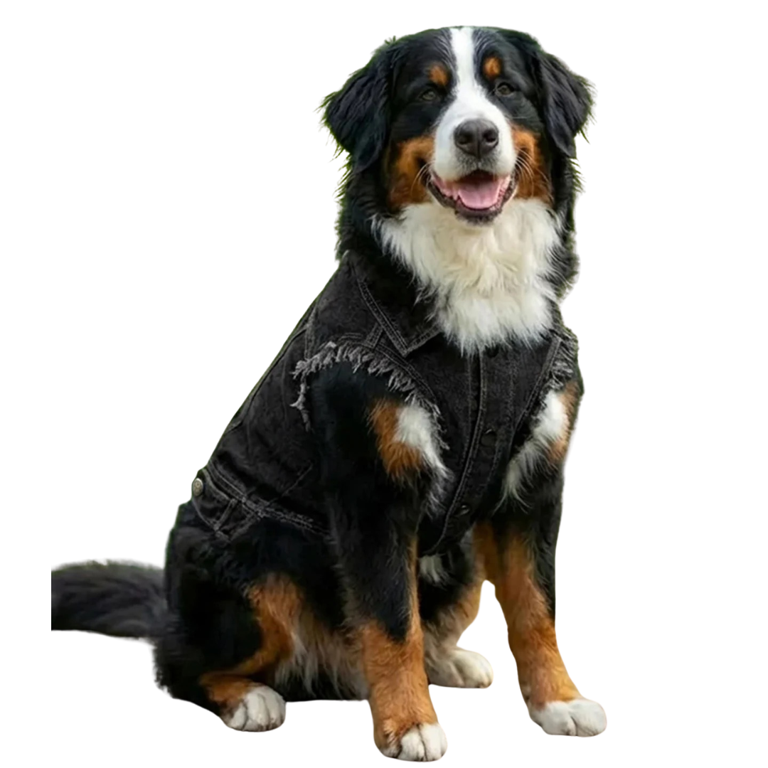 Dog’s denim jacket